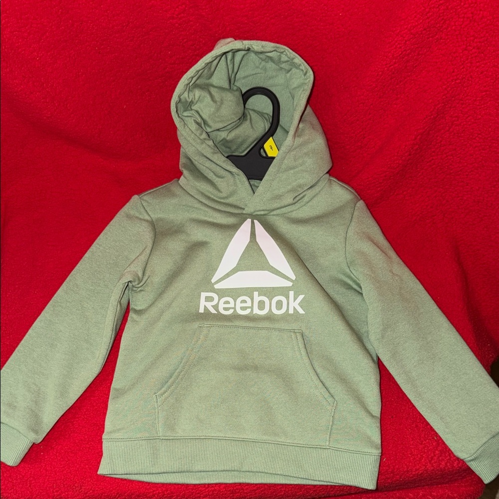 Reebok Kids Light Green Logo Hoodie